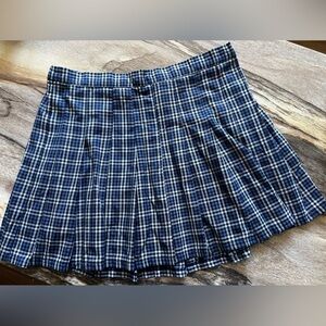 Aerie Plaid Skirt Blue size XL